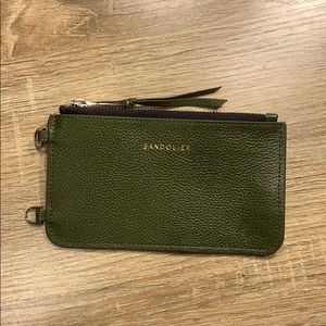 Green Bandolier Pouch (silver), No Strap